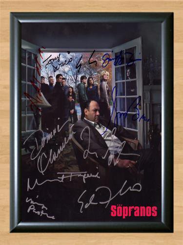 THE SOPRANOS 5 CAST signed autographed photo COA Hologram
