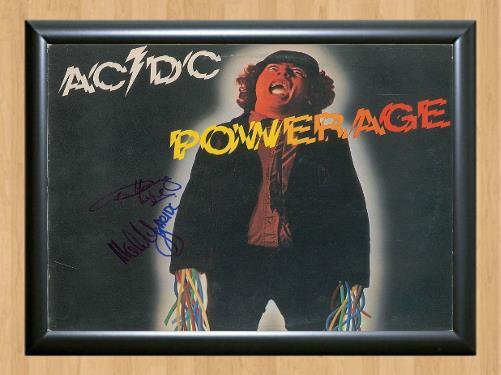 AC/DC AC DC AC Powerage Band Signed Autographed Photo Poster Print Memorabilia A3