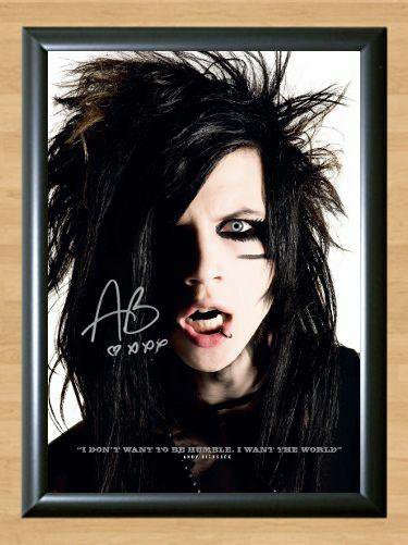 Andy Biersack Black Veil Brides Signed Autographed Photo Poster Print Memorabilia A3