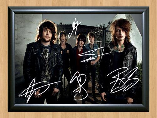 Asking Alexandria Rock band Signed Autographed Photo Poster Print Memorabilia A3
