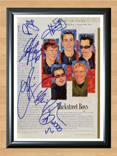 Backstreet Boys Nick Carter Band Signed Autographed Photo Poster Print Memorabilia A3