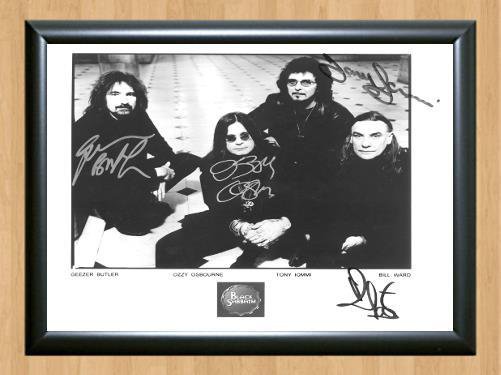 Black Sabbath Paranoid Signed Autographed Photo Poster Print Memorabilia A3