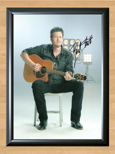 Blake Shelton Austin Signed Autographed Photo Poster Print Memorabilia A3