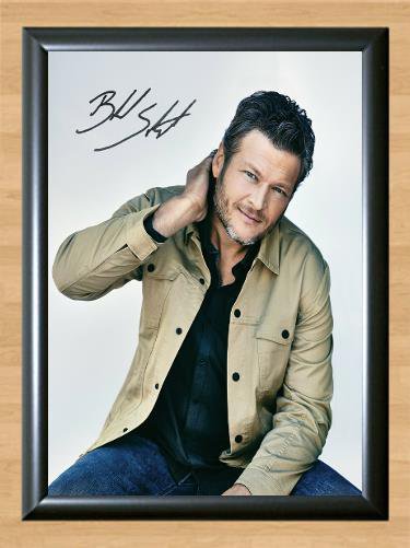 Blake Shelton Pure BS Signed Autographed Photo Poster Print Memorabilia A3