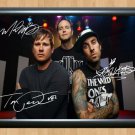 Blink 182 Travis Barker Tom DeLonge Mark Signed Autographed Photo Poster Print Memorabilia A3