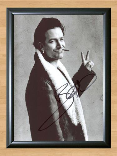 Bono Paul David Hewson U2 Band Signed Autographed Photo Poster Print Memorabilia A3