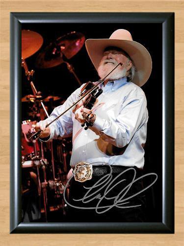 Charlie Daniels Fiddle Player Signed Autographed Photo Poster Print Memorabilia A3