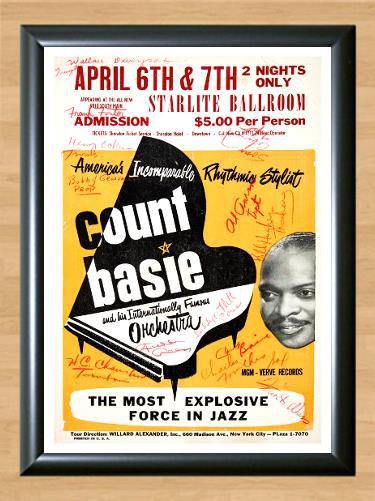 Count Basie Jazz Orchestra Band Signed Autographed Photo Poster Print Memorabilia A3