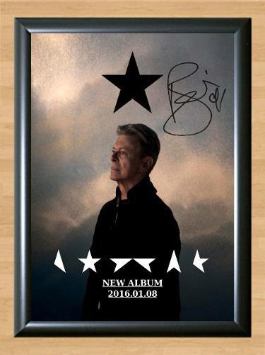 David Bowie Blackstar Ziggy Signed Autographed Photo Poster Print Memorabilia A3
