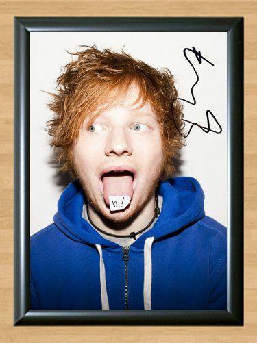 Ed Sheeran + X Signed Autographed Photo Poster Print Memorabilia A3