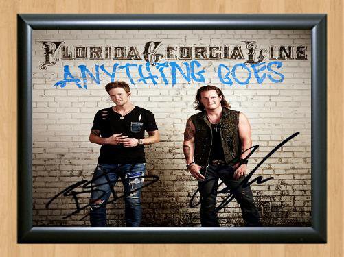 Florida Georgia Line Group Signed Autographed Photo Poster Print Memorabilia A3