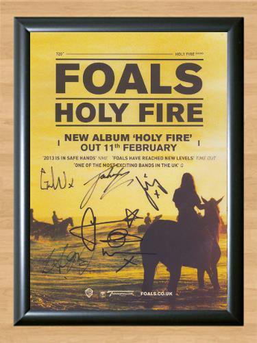 Foals Holy Fire Antidotes Signed Autographed Photo Poster Print Memorabilia A3