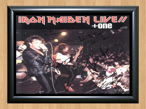 Iron Maiden Band Signed Autographed Photo Poster Print Memorabilia A3