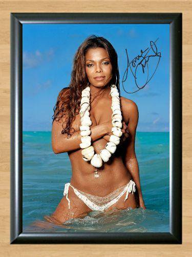 Janet Jackson Control 20 Y.O. Signed Autographed Photo Poster Print Memorabilia A3