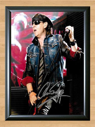 Klaus Meine Scorpions Signed Autographed Photo Poster Print Memorabilia A3