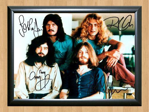 Led Zeppelin Jimmy Page Signed Autographed Photo Poster Print Memorabilia A3