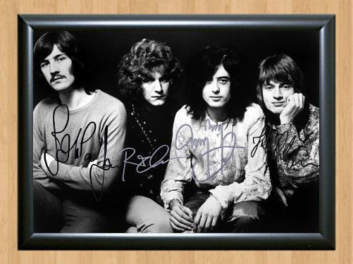 Led Zeppelin John Bonham Jones Signed Autographed Photo Poster Print Memorabilia A3