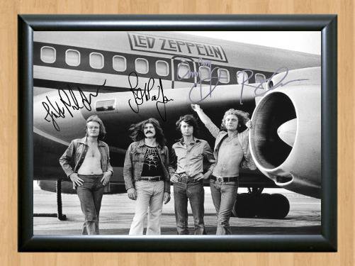 Led Zeppelin Rock Band Signed Autographed Photo Poster Print Memorabilia A3