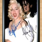 Madonna Michael Jackson Signed Autographed Photo Poster Print Memorabilia A3