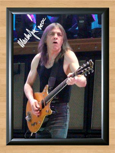 Malcolm Young AC AC DC Signed Autographed Photo Poster Print Memorabilia A3
