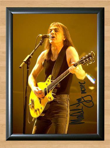 Malcolm Young AC/DC AC DC Signed Autographed Photo Poster Print Memorabilia A3