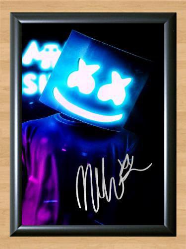 Marshmello DJ Signed Autographed Photo Poster Print Memorabilia A3