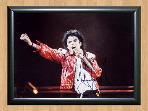 Michael Jackson Off The Wall Signed Autographed Photo Poster Print Memorabilia A3