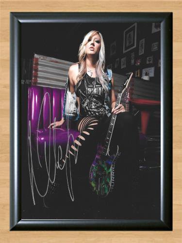 Nita Strauss Alice Cooper Signed Autographed Photo Poster Print Memorabilia A3