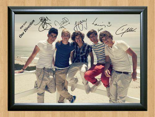 One Direction Zayn Harry Louis Liam Niall  Signed Autographed Photo Poster Print Memorabilia A3