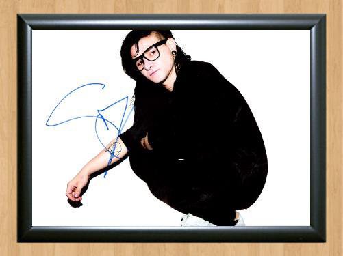 Skrillex Sonny Moore DJ Signed Autographed Photo Poster Print Memorabilia A3