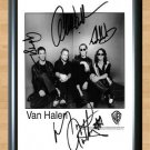 Van Halen Signed Autographed Photo Poster Print Memorabilia A3