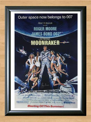 007 James Bond Roger Moore Moonraker Signed Autographed Photo Poster Print Memorabilia A3