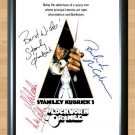 A Clockwork Orange Cast Signed Autographed Photo Poster Print Memorabilia A3