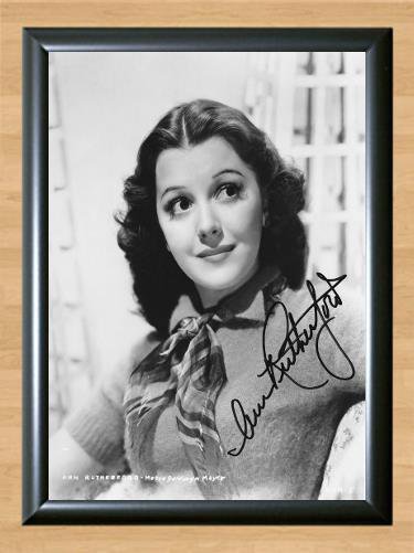 Ann Rutherford Dramatic School Signed Autographed Photo Poster Print Memorabilia A3