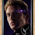 Avengers Endgame Captain America Chris Evans Signed Autographed Photo Poster Print Memorabilia A3