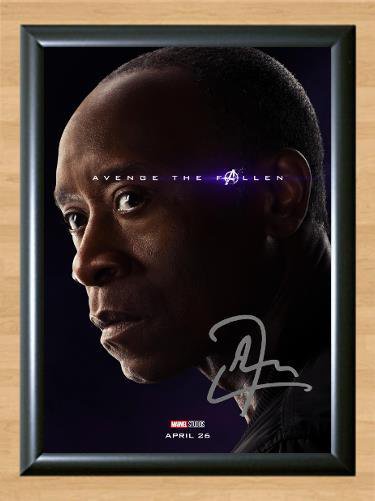 Avengers Endgame War Machine Don Cheadle Signed Autographed Photo Poster Print Memorabilia A3