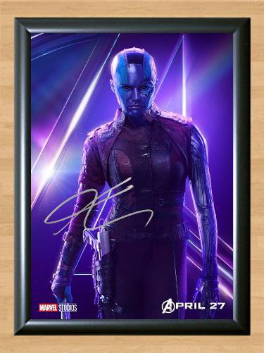 Avengers Infinity War Nebula Karen Gillan Signed Autographed Photo Poster Print Memorabilia A3