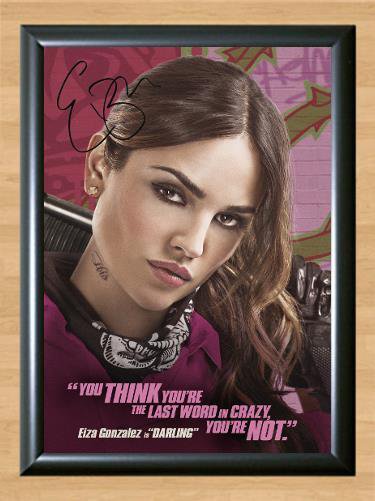 Baby Driver Eiza Gonz&Atilde;&iexcl;lez Signed Autographed Photo Poster Print Memorabilia A3