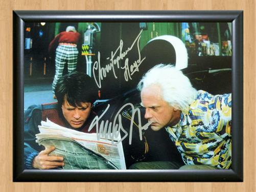 Back to the Future Christopher Lloyd Signed Autographed Photo Poster Print Memorabilia A3