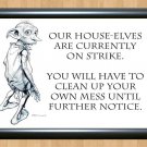 Dobby House Elf Harry Potter Font Must Have For All Fans Poster  Photo Print A3