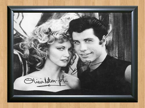 Grease John Travolta Signed Autographed Photo Poster Print Memorabilia A3