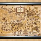 Harry Potter World Map Wall Home Decor Photo Poster Picture Print A3