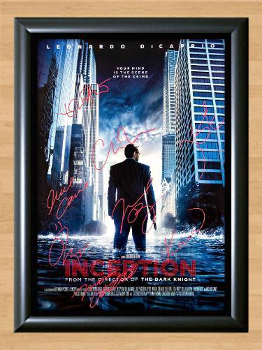 Inception Leonardo DiCaprio Cast Signed Autographed Photo Poster Print Memorabilia A3