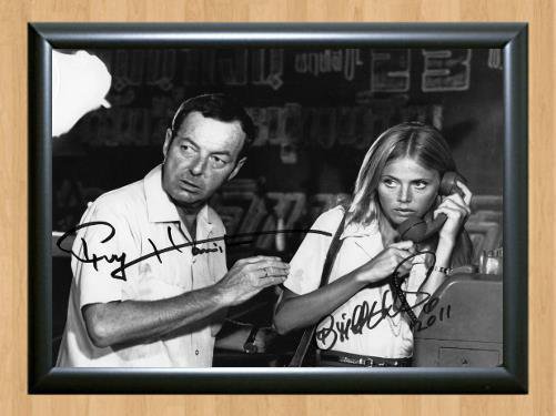 James Bond Guy Hamilton Britt Ekland Signed Autographed Photo Poster Print Memorabilia A3