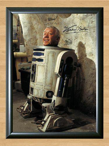 Kenny Baker R2D2 Star Wars Signed Autographed Photo Poster Print Memorabilia A3