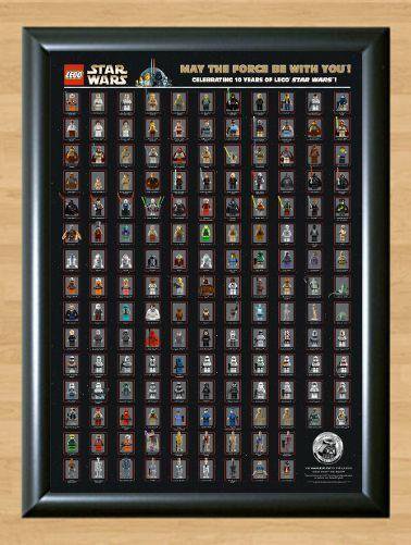 Lego Star Wars Characters 10 Years Figures Poster Photo Print Picture List A3