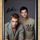 Robert Pattinson Taylor Lautner Twilight Signed Autographed Photo Poster Print Memorabilia A3