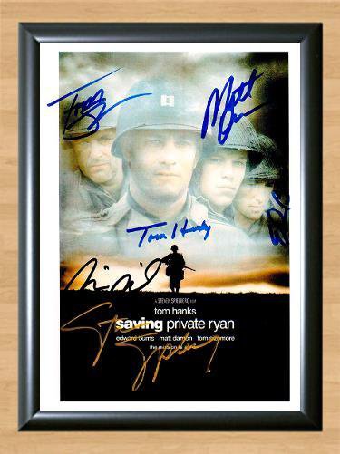 Saving Private Ryan Cast Signed Autographed Photo Poster Print Memorabilia A3