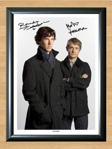 Sherlock Cumberbatch Freeman Signed Autographed Photo Poster Print Memorabilia A3