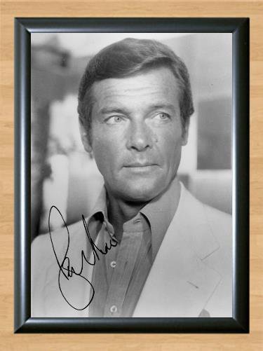 Sir Roger Moore James Bond 007 Signed Autographed Photo Poster Print Memorabilia A3